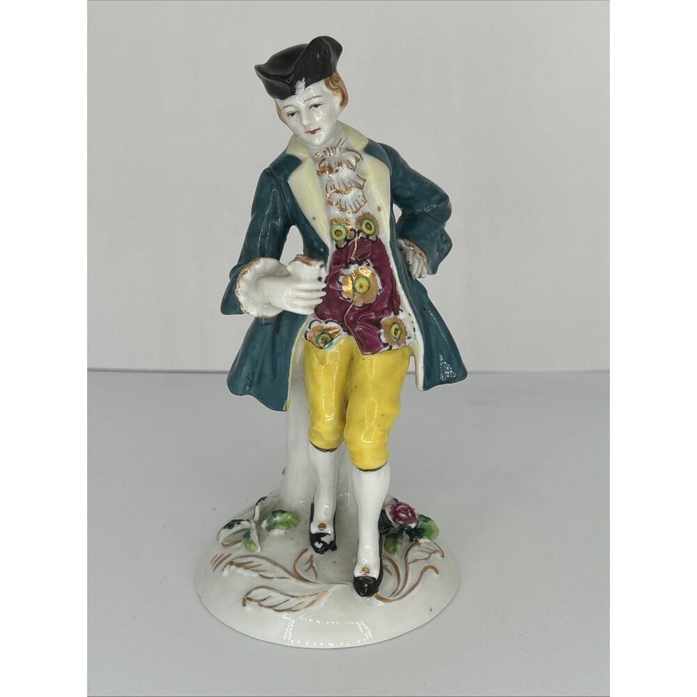 Occupied Japan Figurine of Gentleman With flower